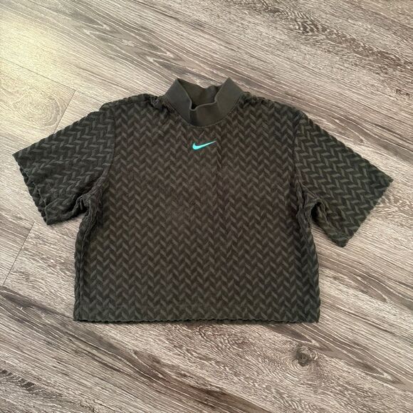 Nike Women's Everyday Modern Allover Jacquard Boxy T-Shirt - Picture 1 of 6